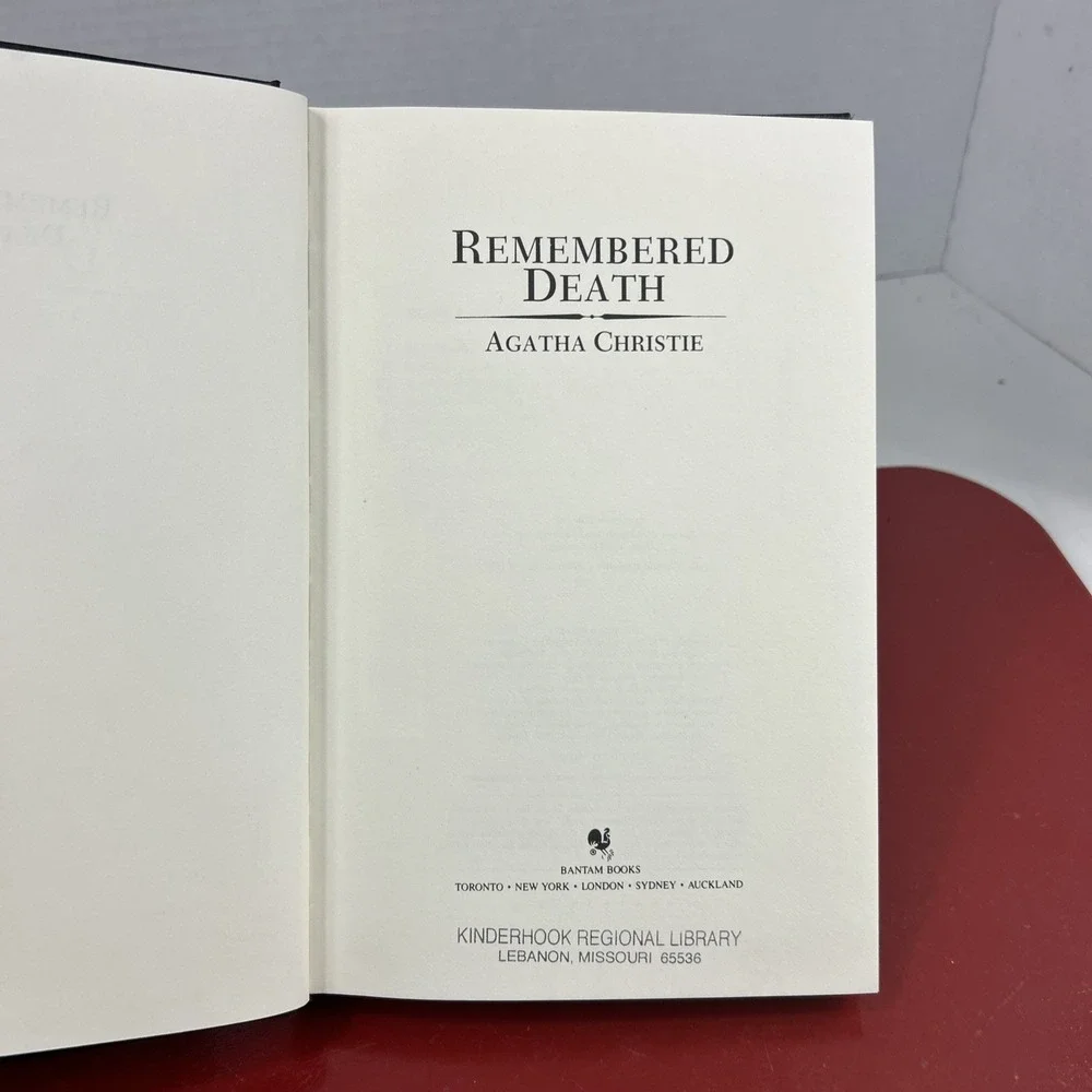Agatha Christie Mystery‎ Collection Bantam Leatherette - Remembered Death RARE